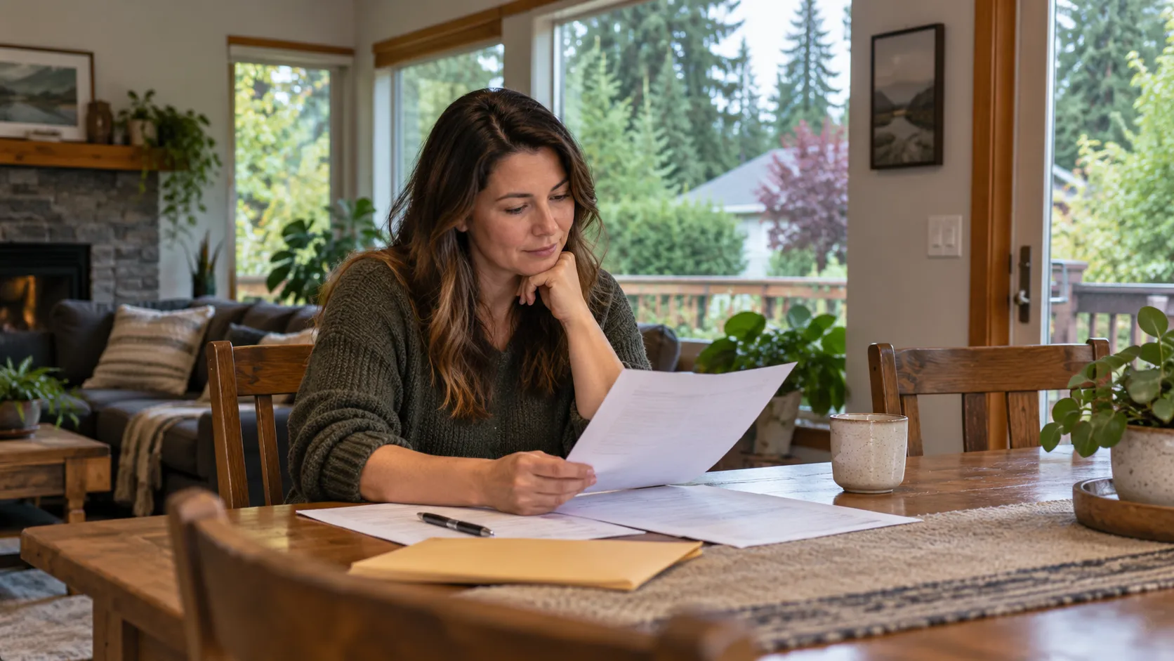 Olympia homeowner reviewing a direct cash offer for a house